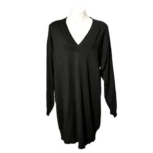 Steve Madden Sweater Dress Size Large Black